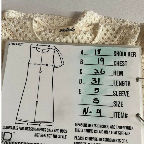 listicle Ivory Textured Woven Halter Neck mini dress Ruffle Sz S Short Sleeve - Picture 11 of 11